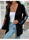 Kadın Uzun Kollu önü Açık şardonlu Kaşkorse Ceket