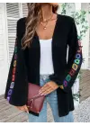 Kadın Uzun Kollu önü Açık şardonlu Kaşkorse Ceket