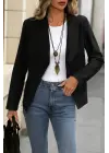 Kadın Uzun Kollu önü Açık Yakalı Süet Ceket