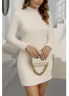 Kadın Uzun Kollu Peluş Mini Boy Elbise