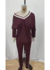 Göz Alıcı İki İplik Bluz Ve Pantolon Takım