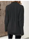 Kadın Uzun Kollu Yarı Balıkçı Yaka Triko Bluz