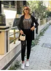 Kadın Uzun Kollukrep üçlü Takım