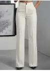 Kadın Yüksek Bel Cepli Ithal Krep Pantolon
