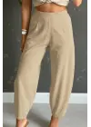 Kadın Yüksek Bel Krep Pantolon