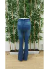 Omarı Yüksek Bel Ispanyol Paça Denim Pantolon