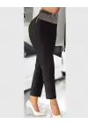 Kadın Yüksek Bel önden Taşlı Ve Tokalı Ithal Krep Pantolon