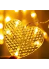 Kalp Perde Led Işık 3m 6 Sıra 12 Adet Gün Işığı