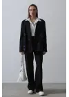 Kalpli Ceket Takım - Siyah