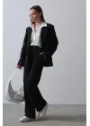 Kalpli Ceket Takım - Siyah
