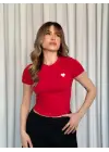 Göz Alıcı Kalpli Bluz