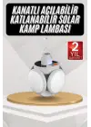 Kamp Lambası Güneş Enerjili Solar 5 Kanatlı Katlanır Lamba Karavan
