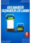 Kamp Lambası Katlanabilir Lamba Solar Şarjlı Led Lamba El Fenerli