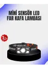 Kamp Ve Yürüyüş İçin Sensörlü Led Kafa Feneri Ayarlanabilir