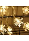 Kar Tanesi Şekilli 3.5 Metre USB LED Işık – 20 LED’li Dekoratif Kış ve Yılbaşı Aydınlatması