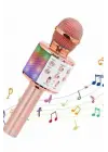 Karaoke Mikrofon Bluetooth Bağlantılı Aux Girişli Uzun Pil Ömrü Yüksek Ses Kaliteli