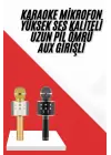 Karaoke Mikrofon Dahili Hoparlörlü Sd-usb-aux Girişli Bluetooth Hoparlör