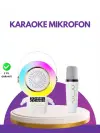 Karaoke Özellikli Astronot Bluetooth Hoparlör Kablosuz Mikrofonlu