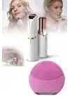 Kaş Bıyık Ve Yüz Epilasyon Aleti Ve Titreşimli Yüz Temizleme Masaj Aleti İkili Set