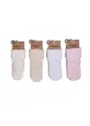 Katamino Beru Katlamalı Absli Kız Bebek Havlu Soket Çorap K42260 Asorti