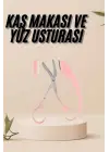 Kavisli Kaş Kirpik Düzeltici Bıyık Alma Taraklı Kaş Makası Yüz Bakım Seti Makas