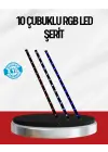 Kayan Yıldız Led Aydınlatma 10 Çubuk Dış Mekan Uyumlu