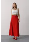 Keten Etek - Kırmızı