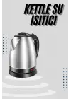 Kettle C F Tipi 220-240v Paslanmaz Çelik Elektrik Kablolu Otomatik Kapanma
