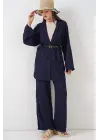 Kimono Pantolon İkili Takım 30078 - Lacivert
