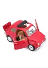 Omarı Klasik Kırmızı Fiat 500L Model Araba 1:24 Ölçekli