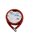 Kırmızı Motor Bisiklet Kilidi 22 Mm X 200 Cm