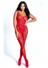 Omarı Fantezi Babydoll Vücut Çorabı - Kırmızı