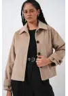 Kısa Kaşe Ceket 0724 - Bisküvi