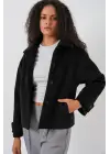 Kısa Kaşe Ceket 0724 - Siyah