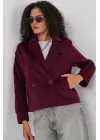 Kısa Kaşe Ceket 0725 - Bordo