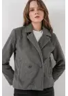 Kısa Kaşe Ceket 0725 - Gri