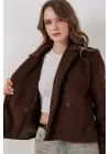 Kısa Kaşe Ceket 0725 - Kahverengi