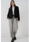 Kısa Kaşe Ceket 0725 - Siyah