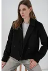Kısa Kaşe Ceket 0725 - Siyah