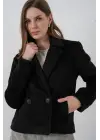Kısa Kaşe Ceket 0725 - Siyah