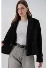 Kısa Kaşe Ceket 0725 - Siyah