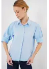 Kısa Kol Gömlek 20312 - Mavi
