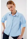 Kısa Kol Gömlek 20312 - Mavi