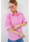 Kısa Kol Gömlek 20312 - Pembe