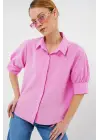 Kısa Kol Gömlek 20312 - Pembe