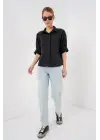 Kısa Kol Gömlek 20312 - Siyah