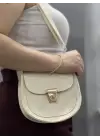 Omarı Şık Bej Cilt Çanta