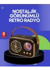 Klasik Retro Radyo – Bluetooth Destekli, Fm Özellikli Şarjlı Hoparlör