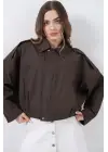 Modern Bomber Ceket Kahverengi