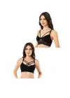 Göz Alıcı Dantelli Çapraz İpli Büstiyer